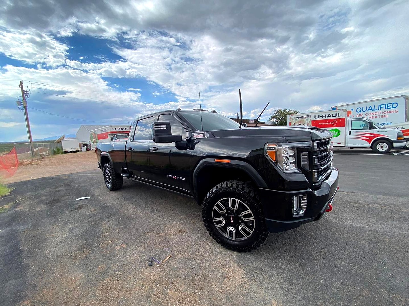 Black GMC pickup after a detail